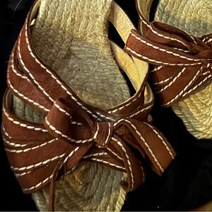 For Carrie - Tan Espadrilles with Bow